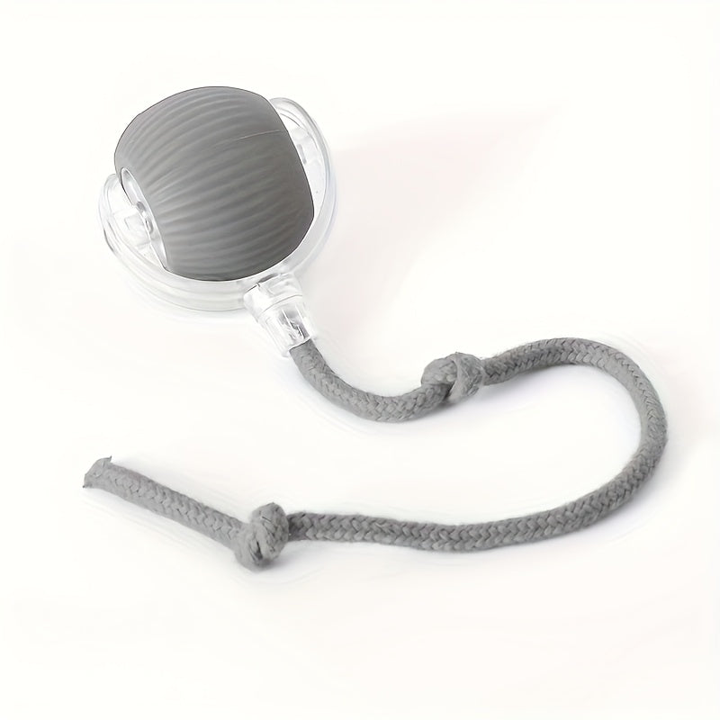 Interactive Cat Toy Ball with Tail Rope - Smart Auto Self-Rolling LED Light Teaser Ball, Automatic Electric Jumping Ball for Cats & Kittens, Pet Exercise Indoor Activity Toy
